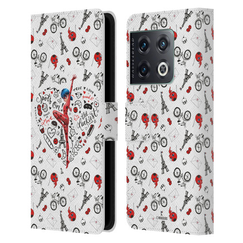 Miraculous Ladybug Character Art And Patterns Ladybug Leather Book Wallet Case Cover For OnePlus 10 Pro