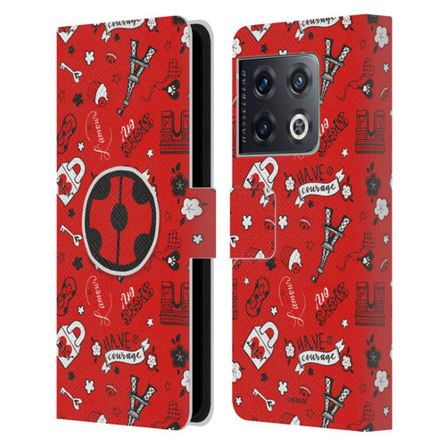 Miraculous Ladybug Character Art And Patterns Ladybug In Red Leather Book Wallet Case Cover For OnePlus 10 Pro