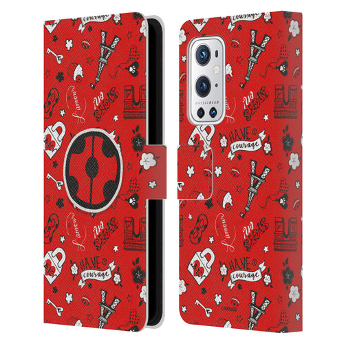 Miraculous Ladybug Character Art And Patterns Ladybug In Red Leather Book Wallet Case Cover For OnePlus 9 Pro