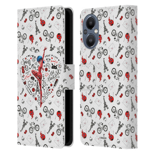 Miraculous Ladybug Character Art And Patterns Ladybug Leather Book Wallet Case Cover For OnePlus Nord N20 5G