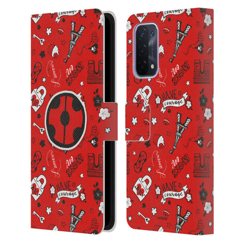 Miraculous Ladybug Character Art And Patterns Ladybug In Red Leather Book Wallet Case Cover For OPPO A54 5G