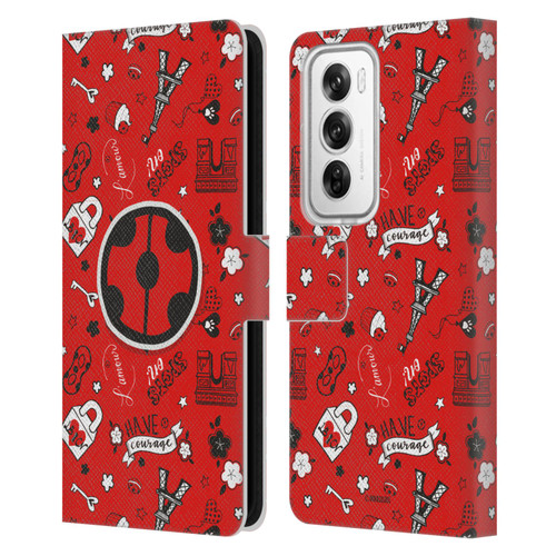 Miraculous Ladybug Character Art And Patterns Ladybug In Red Leather Book Wallet Case Cover For OPPO Reno12 Pro 5G
