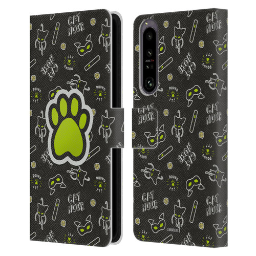 Miraculous Ladybug Character Art And Patterns Cat Noir In Black Leather Book Wallet Case Cover For Sony Xperia 1 IV