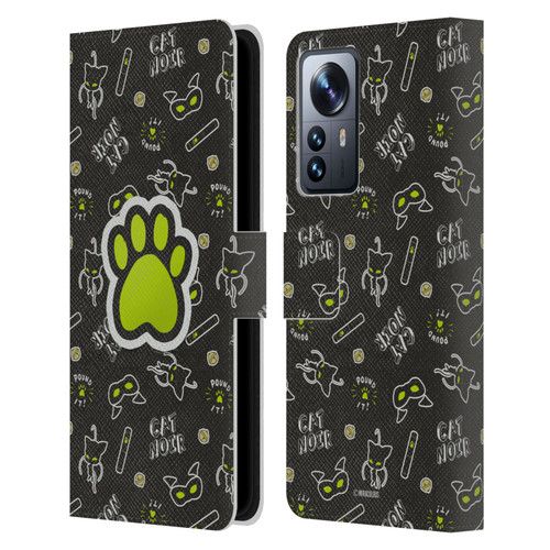 Miraculous Ladybug Character Art And Patterns Cat Noir In Black Leather Book Wallet Case Cover For Xiaomi 12 Pro