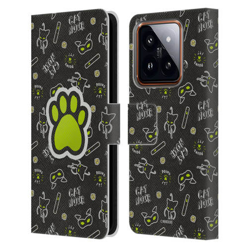 Miraculous Ladybug Character Art And Patterns Cat Noir In Black Leather Book Wallet Case Cover For Xiaomi 14