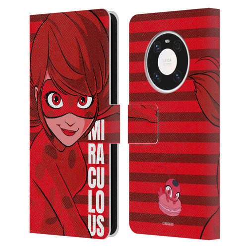 Miraculous Ladybug Radiant Red Ladybug Leather Book Wallet Case Cover For Huawei Mate 40 Pro 5G