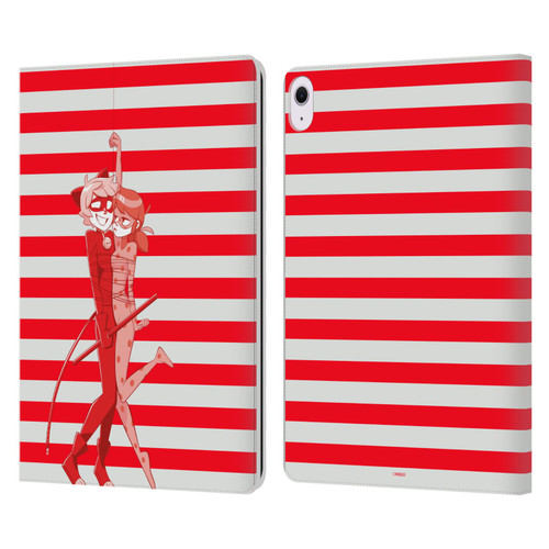 Miraculous Ladybug Radiant Red Cat Noir And Ladybug Leather Book Wallet Case Cover For Apple iPad Air 13 2024/2025