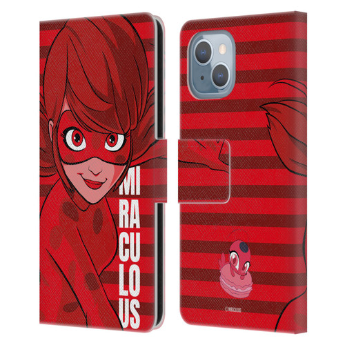 Miraculous Ladybug Radiant Red Ladybug Leather Book Wallet Case Cover For Apple iPhone 14