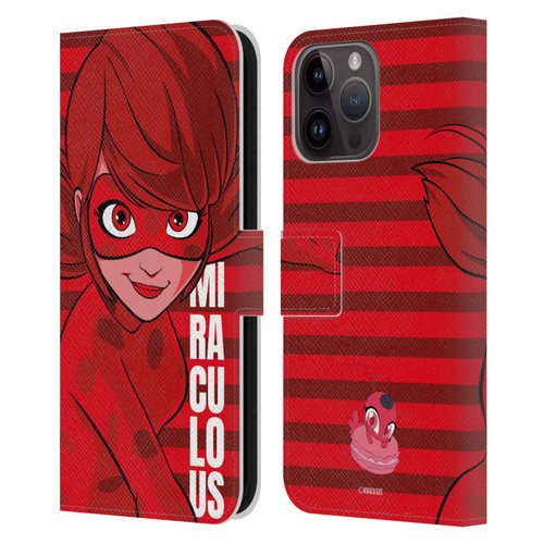 Miraculous Ladybug Radiant Red Ladybug Leather Book Wallet Case Cover For Apple iPhone 15 Pro Max