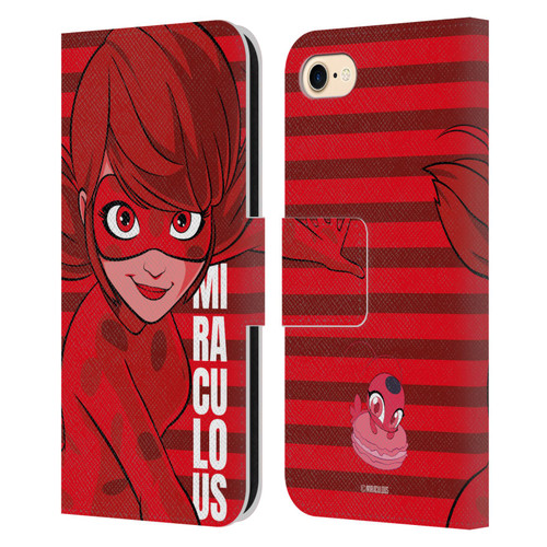 Miraculous Ladybug Radiant Red Ladybug Leather Book Wallet Case Cover For Apple iPhone 7 / 8 / SE 2020 & 2022