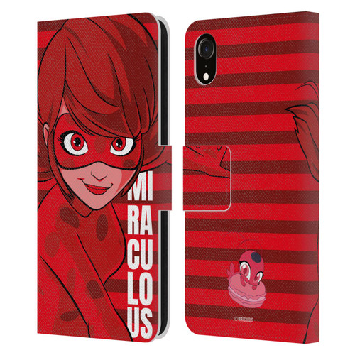 Miraculous Ladybug Radiant Red Ladybug Leather Book Wallet Case Cover For Apple iPhone XR