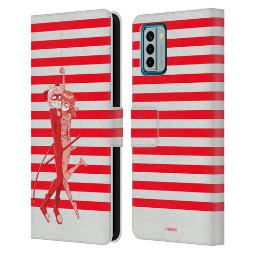 Miraculous Ladybug Radiant Red Cat Noir And Ladybug Leather Book Wallet Case Cover For Nokia G42 Miraculous Ladybug Radiant Red Cat Noir And Ladybug Leather Book Wallet Case Cover For Nokia G42