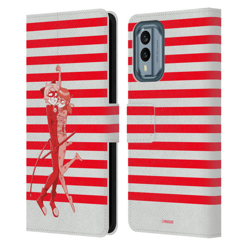 Miraculous Ladybug Radiant Red Cat Noir And Ladybug Leather Book Wallet Case Cover For Nokia X30 Miraculous Ladybug Radiant Red Cat Noir And Ladybug Leather Book Wallet Case Cover For Nokia X30