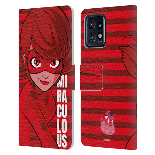 Miraculous Ladybug Radiant Red Ladybug Leather Book Wallet Case Cover For Motorola Moto Edge 40 Pro/Plus 2023