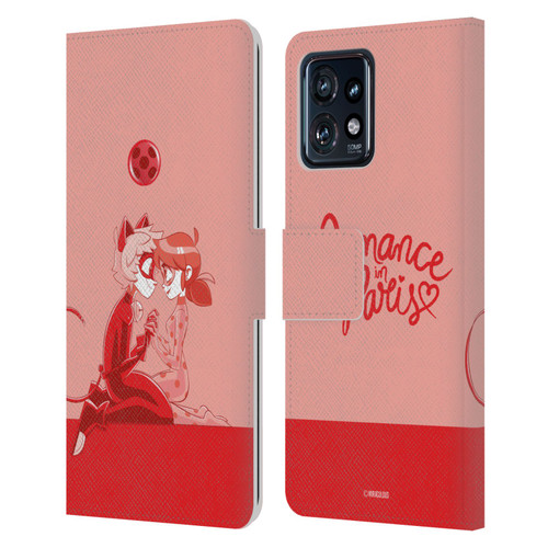 Miraculous Ladybug Radiant Red Romance In Paris Leather Book Wallet Case Cover For Motorola Moto Edge 40 Pro/Plus 2023