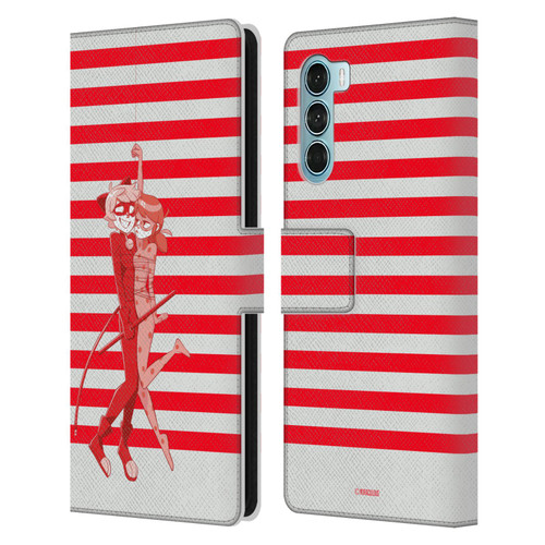 Miraculous Ladybug Radiant Red Cat Noir And Ladybug Leather Book Wallet Case Cover For Motorola Edge S30 / Moto G200 5G