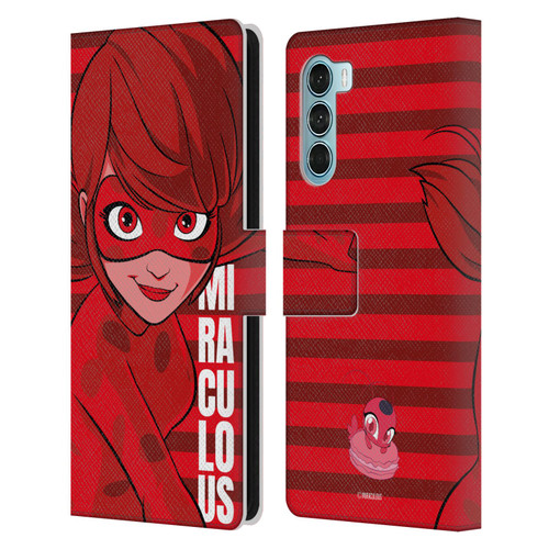 Miraculous Ladybug Radiant Red Ladybug Leather Book Wallet Case Cover For Motorola Edge S30 / Moto G200 5G