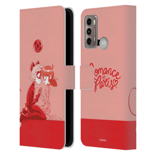 Miraculous Ladybug Radiant Red Romance In Paris Leather Book Wallet Case Cover For Motorola Moto G60 / Moto G40 Fusion