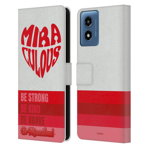Miraculous Ladybug Radiant Red Typography Leather Book Wallet Case Cover For Motorola Moto G Play (2024)