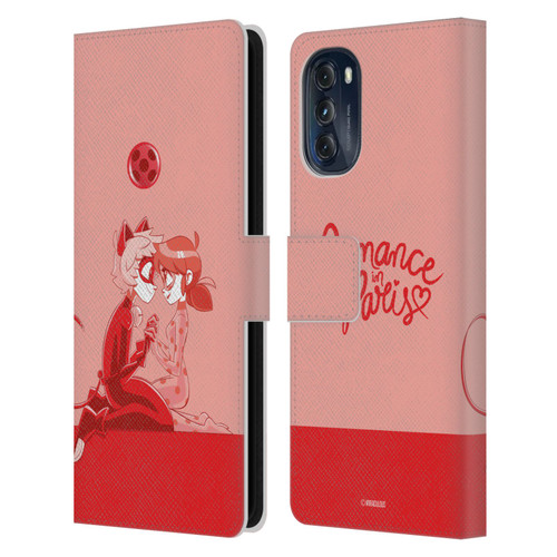 Miraculous Ladybug Radiant Red Romance In Paris Leather Book Wallet Case Cover For Motorola Moto G (2022)