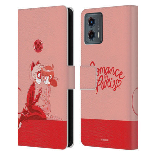 Miraculous Ladybug Radiant Red Romance In Paris Leather Book Wallet Case Cover For Motorola Moto G (2023)