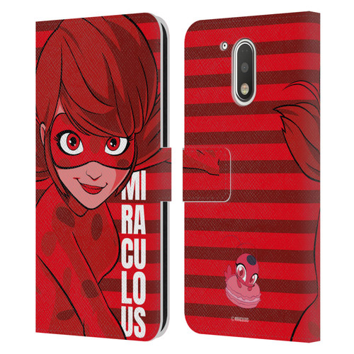 Miraculous Ladybug Radiant Red Ladybug Leather Book Wallet Case Cover For Motorola Moto G41