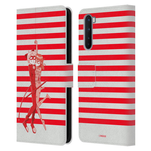 Miraculous Ladybug Radiant Red Cat Noir And Ladybug Leather Book Wallet Case Cover For OnePlus Nord 5G Miraculous Ladybug Radiant Red Cat Noir And Ladybug Leather Book Wallet Case Cover For OnePlus Nord 5G