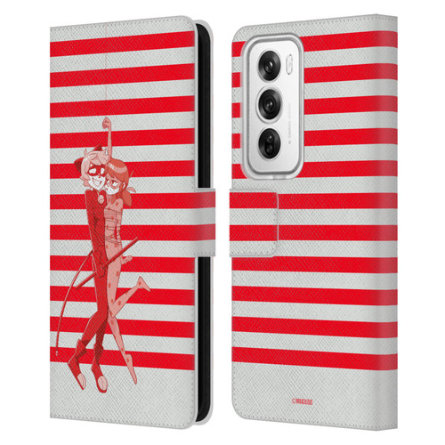 Miraculous Ladybug Radiant Red Cat Noir And Ladybug Leather Book Wallet Case Cover For OPPO Reno12 Pro 5G