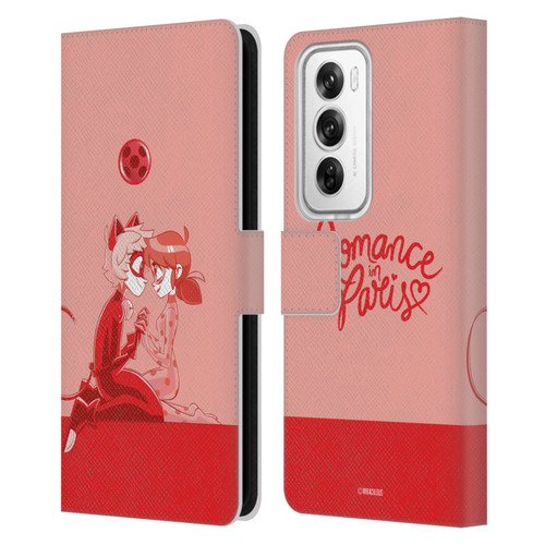 Miraculous Ladybug Radiant Red Romance In Paris Leather Book Wallet Case Cover For OPPO Reno12 Pro 5G