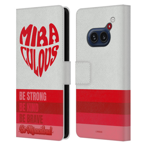 Miraculous Ladybug Radiant Red Typography Leather Book Wallet Case Cover For Nothing Phone (2a)