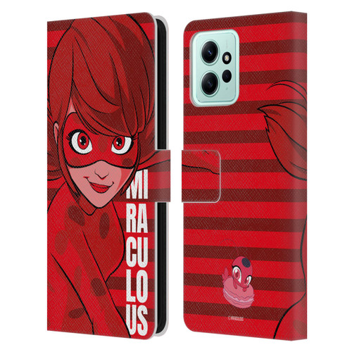 Miraculous Ladybug Radiant Red Ladybug Leather Book Wallet Case Cover For Xiaomi Redmi 12
