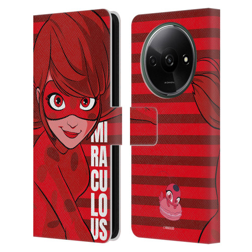 Miraculous Ladybug Radiant Red Ladybug Leather Book Wallet Case Cover For Xiaomi Redmi A3