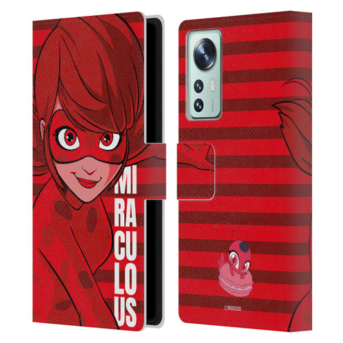 Miraculous Ladybug Radiant Red Ladybug Leather Book Wallet Case Cover For Xiaomi 12