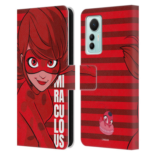 Miraculous Ladybug Radiant Red Ladybug Leather Book Wallet Case Cover For Xiaomi 12 Lite