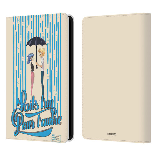 Miraculous Ladybug Sketches Made For Each Other Leather Book Wallet Case Cover For Amazon Kindle Paperwhite 5 (2021)