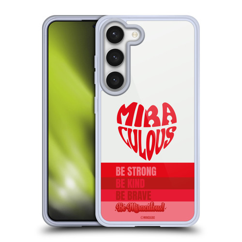 Miraculous Ladybug Radiant Red Typography Soft Gel Case for Samsung Galaxy S23 5G