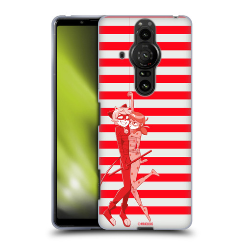 Miraculous Ladybug Radiant Red Cat Noir And Ladybug Soft Gel Case for Sony Xperia Pro-I
