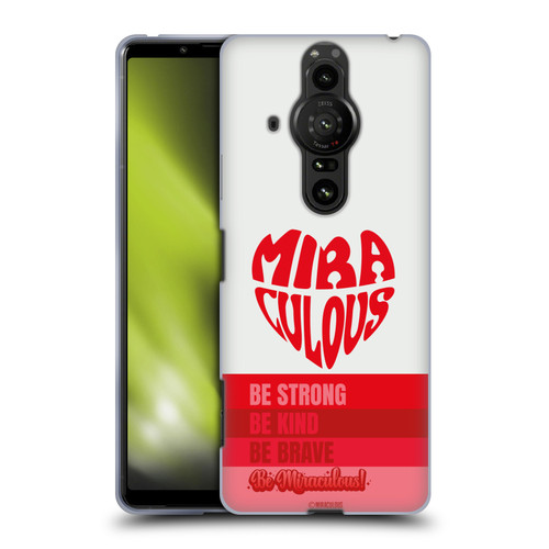 Miraculous Ladybug Radiant Red Typography Soft Gel Case for Sony Xperia Pro-I