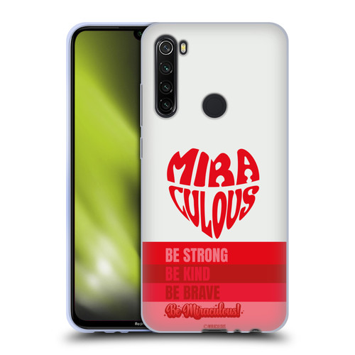 Miraculous Ladybug Radiant Red Typography Soft Gel Case for Xiaomi Redmi Note 8T