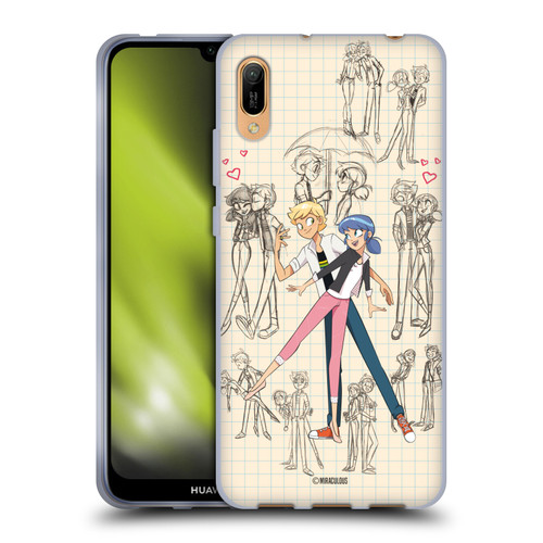 Miraculous Ladybug Sketches Marinette And Adrien Soft Gel Case for Huawei Y6 Pro (2019) Miraculous Ladybug Sketches Marinette And Adrien Soft Gel Case for Huawei Y6 Pro (2019)