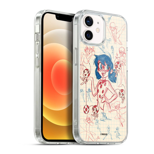 Miraculous Ladybug Sketches Ladybug Soft Gel Case for Apple iPhone 12 / iPhone 12 Pro & MagSafe