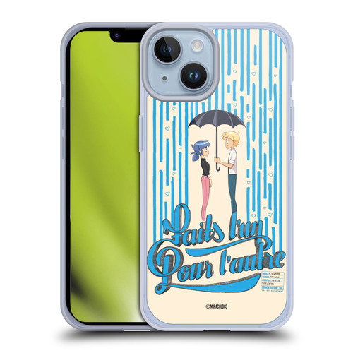 Miraculous Ladybug Sketches Made For Each Other Soft Gel Case for Apple iPhone 14