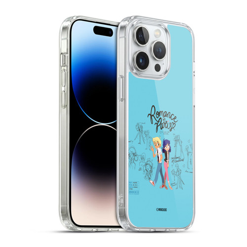 Miraculous Ladybug Sketches Romance In Paris Soft Gel Case for Apple iPhone 14 Pro Max & MagSafe