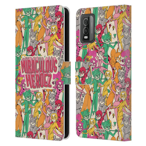 Miraculous Ladybug Sketches Heroes Pattern Leather Book Wallet Case Cover For Nokia C210 Miraculous Ladybug Sketches Heroes Pattern Leather Book Wallet Case Cover For Nokia C210