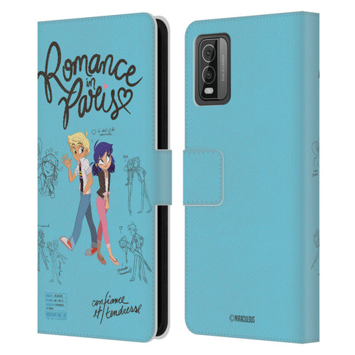 Miraculous Ladybug Sketches Romance In Paris Leather Book Wallet Case Cover For Nokia C210 Miraculous Ladybug Sketches Romance In Paris Leather Book Wallet Case Cover For Nokia C210