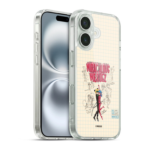 Miraculous Ladybug Sketches Ladybug And Cat Noir Soft Gel Case for Apple iPhone 16 & MagSafe