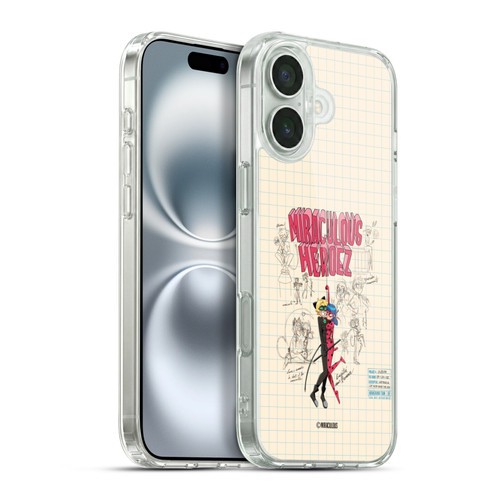 Miraculous Ladybug Sketches Ladybug And Cat Noir Soft Gel Case for Apple iPhone 16 Plus & MagSafe