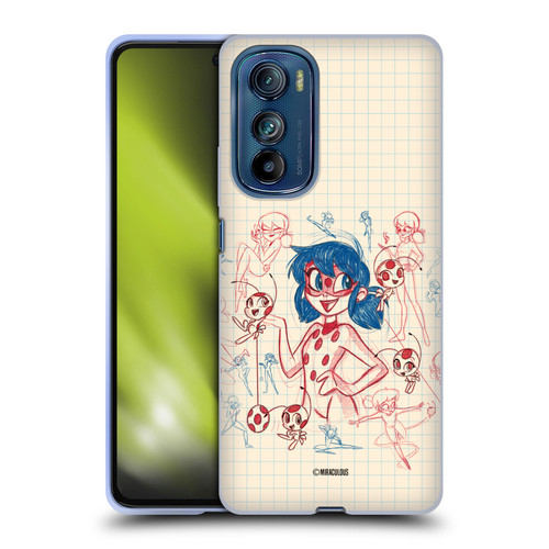 Miraculous Ladybug Sketches Ladybug Soft Gel Case for Motorola Edge 30