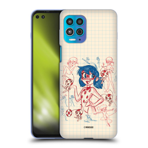 Miraculous Ladybug Sketches Ladybug Soft Gel Case for Motorola Moto G100