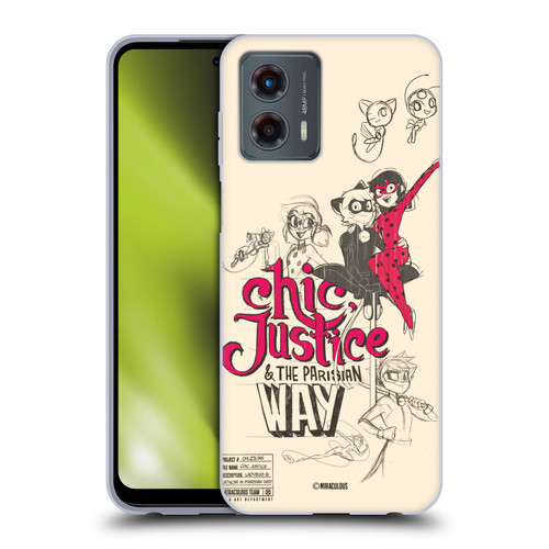 Miraculous Ladybug Sketches Chic Justice Soft Gel Case for Motorola Moto G (2023) Miraculous Ladybug Sketches Chic Justice Soft Gel Case for Motorola Moto G (2023)